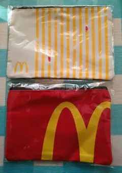 ★マクドナルド福袋　スクエアポーチ　２点セット