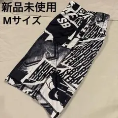 NIKE SB 新品未使用 総柄プリント ショートパンツ(ブラック/M)