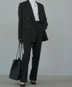 chuclla テーラードジャケット セットアップスーツ ブラック S