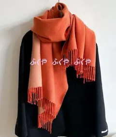 24H以内発送★上質カシミヤ100％リバーシブルカシミヤ大判マフラー♪246OR