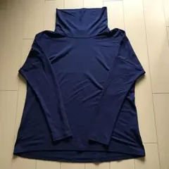 UNIQLOヒートテック エクストラウォーム極暖 タートルネックT ネイビー M
