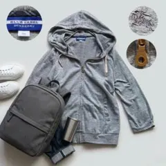 BURBERRY BLUE LABEL グレー ジップアップ フード パーカーのサムネイル