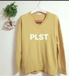PLST　プラステ　春ニット　 マスタード Vネック
