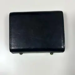 コンパクト財布　黒　プエブロレザー