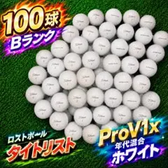 213 ロストボール タイトリスト PRO V1x 年代混合 ホワイト100球Bのサムネイル