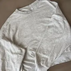 H&M DIVIDEDグレー スウェット トレーナー　無地　レディース
