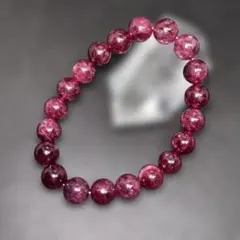 【高品質】天然石パワーストーン　ガーネットブレスレット　10㎜ 男性用サイズ