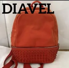 DIAVEL スタッズ付き赤リュック バックパック リュック