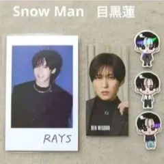 SnowMan RAYS CD特典 すのチルステッカー チェキ 目黒蓮 (37)