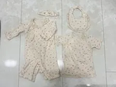 新品未使用⭐︎育児工房50-60cmオーガニックコットン 中肌着 4点セット