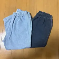 ユニクロ　レギンスパンツ　2枚セット　90 デニム色