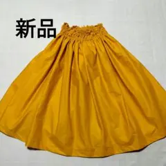 [オリジナル]パウスカートフラダンス☆新品未使用☆大人オレンジ　75cm