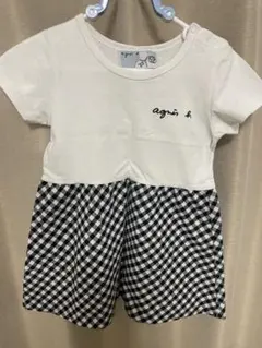 agnes b. ベビー ワンピース チェック柄