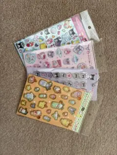 正規品✨サンリオおはじきシール/キャンディ/立体シール/クロミ/はぴだんぶい4点