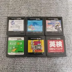 勉強6個セット　DSソフト まとめ売り 漢検 得点力学習　英検　小6　中1