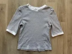 C.O.L.Z.A 五分袖ストライプTシャツ