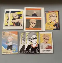 ハイキュー ぱしゃこれ きゃらくたぶるカードぐみ キャラポトレ 月島蛍 9枚
