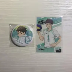 ハイキュー 及川徹 横断幕 缶バッジコレクション クリアカード