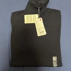 ユニクロ　エクストラファインメリノ　タートルネックセーター　ネイビー　XL