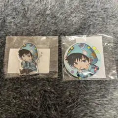 呪術廻戦 まるくじ アクキー 缶バッジ 伏黒恵
