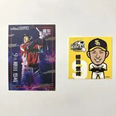 福岡ソフトバンクホークス　柳田悠岐選手　鷹祭　カード　ステッカー