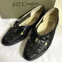 美品リズコンフォート パンプス レザーメッシュ 23.5cm 3E ヒール3