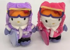キティ45周年スノボーぬいぐるみバッチ - メルカリ
