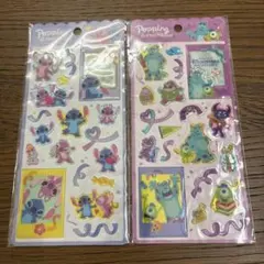 Popping PHOTO seal スティッチ モンスターズインク 2枚セット