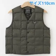TAION タイオン　キッズ ダウンベスト　110cm チャコールグレー