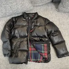 ファミリア ダウンジャケット 120 リアルダウン タータンチェック