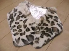 ef-de エフデ レッキスラビット レオパード ティペット マフラー 未使用