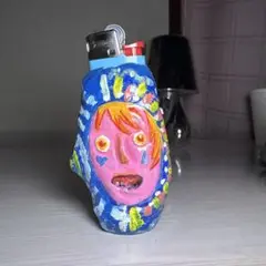 潜水顔 BIC ライターケース ハンドメイド