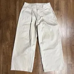 y2k INTER FACTORY ベージュ ワイドパンツバギーチノパンメンズL