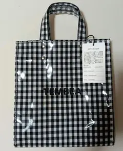 未使用　TEMBEA 　ギンガムトートバック　small