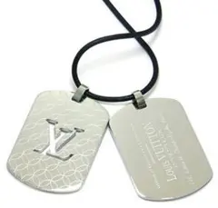 ☆美品☆ ルイヴィトン LV ドッグタグ チョーカー ネックレス メンズ
