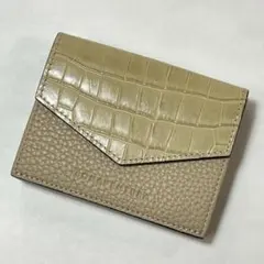 ワイルドスワンズ ARTHUR アッシュグレイ クロコ 美品ただし水染みあり 