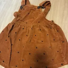 ZARA コーデュロイ ジャンパースカート 星柄 18-24m