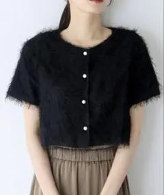 【美品】BLUE EAST フリンジカーディガン(ブラック) 【7/31削除】のサムネイル