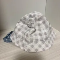 チェック柄バケットハット 44cm