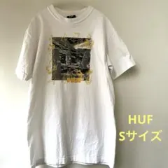 HUF グラフィックTシャツ ホワイト 半袖 ストリート S 白　ハフ