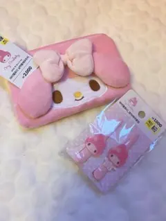マイメロディ　ポーチ&ヘアクリップ