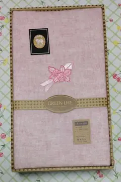 【ウール混シーツ】GREEN LIFE シングル ピンク 花柄 丸洗いOK 毛
