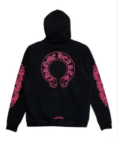 美品 正規品クロムハーツZIP ホースシュー袖フローラルダガージップ