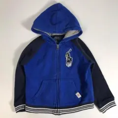 子供服 100㎝ ラルフローレン polo パーカー 青 F1A080