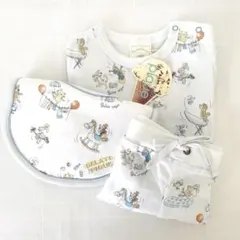 gelato pipue新品　半袖・半ズボン（80-90）スタイ3点セット ピケ