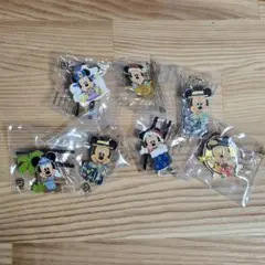 ミッキーマウス ピンバッジ 7個セット