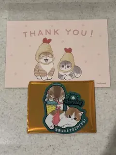 mofusandステッカー＆ノベルティポストカード《新品未使用》【メルカリ便】