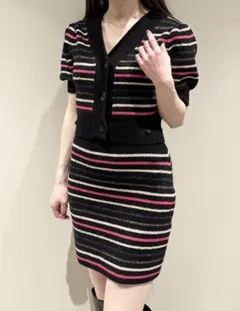 スナイデル　セパレートセットアップボーダーニットワンピース