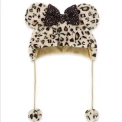 ディズニー ファンキャップ ヒョウ柄 レオパード ミニー ブラウン　茶色