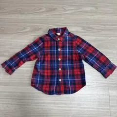 petit main チェック柄シャツ 90cm